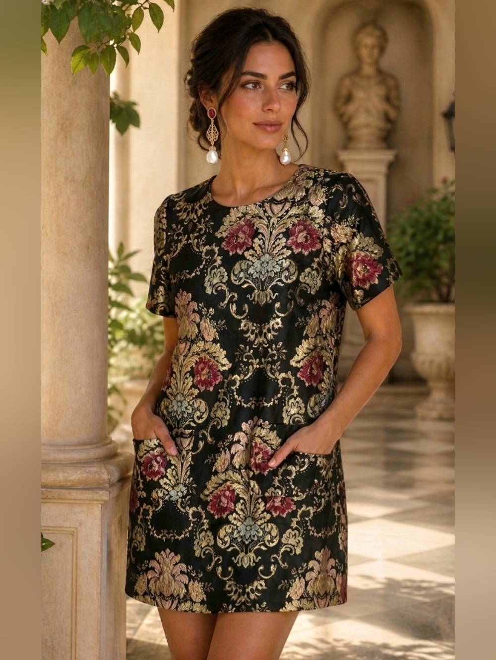 NWT- Hermoza Joyce Shift Mini Dress Sz S